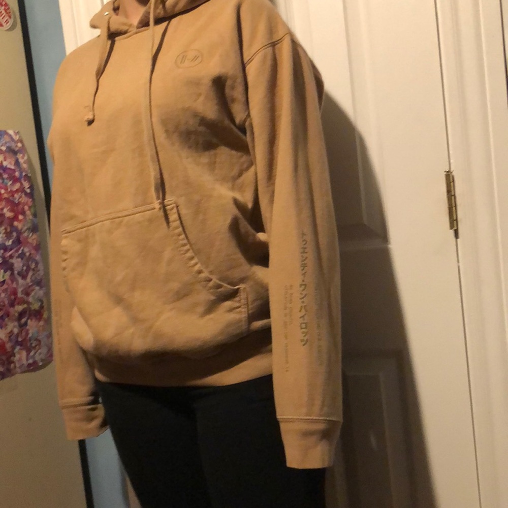 tan twenty one pilots hoodie